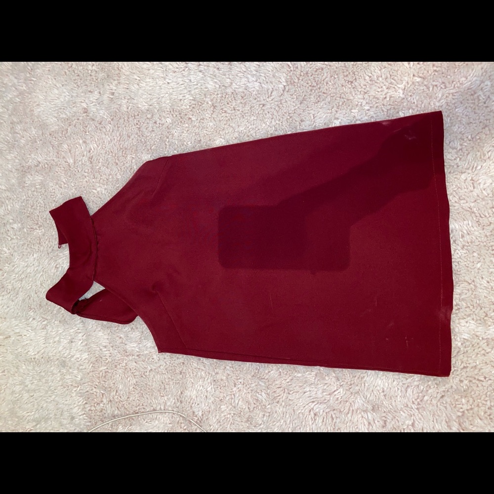 Red cocktail dress